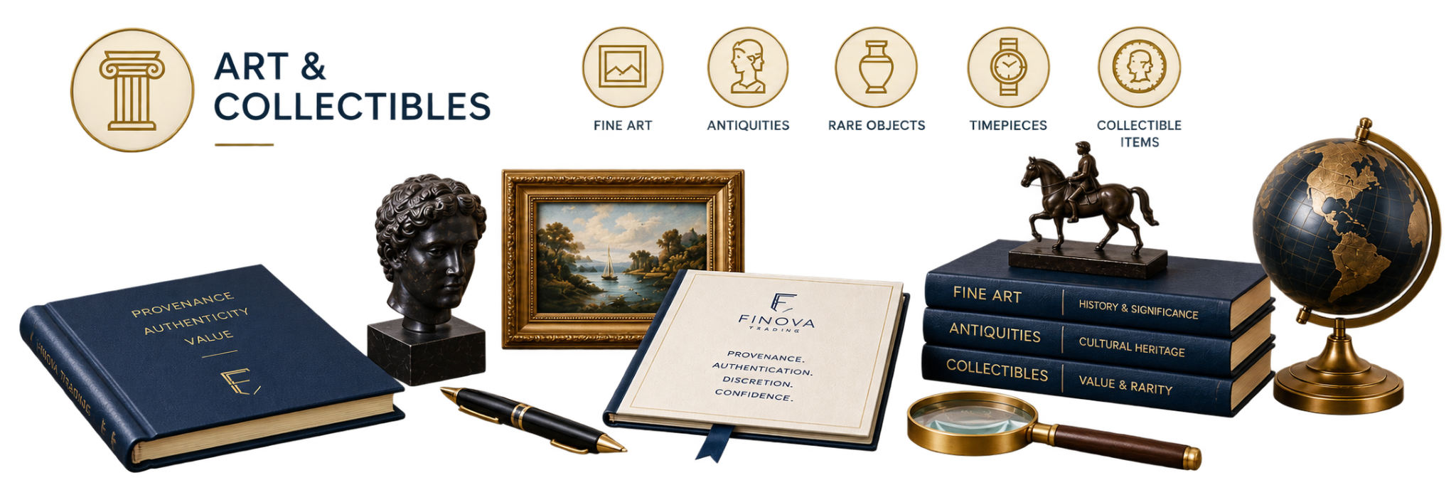 Art and Collectibles: fine art, antiques, rare objects, timepieces and collectible items