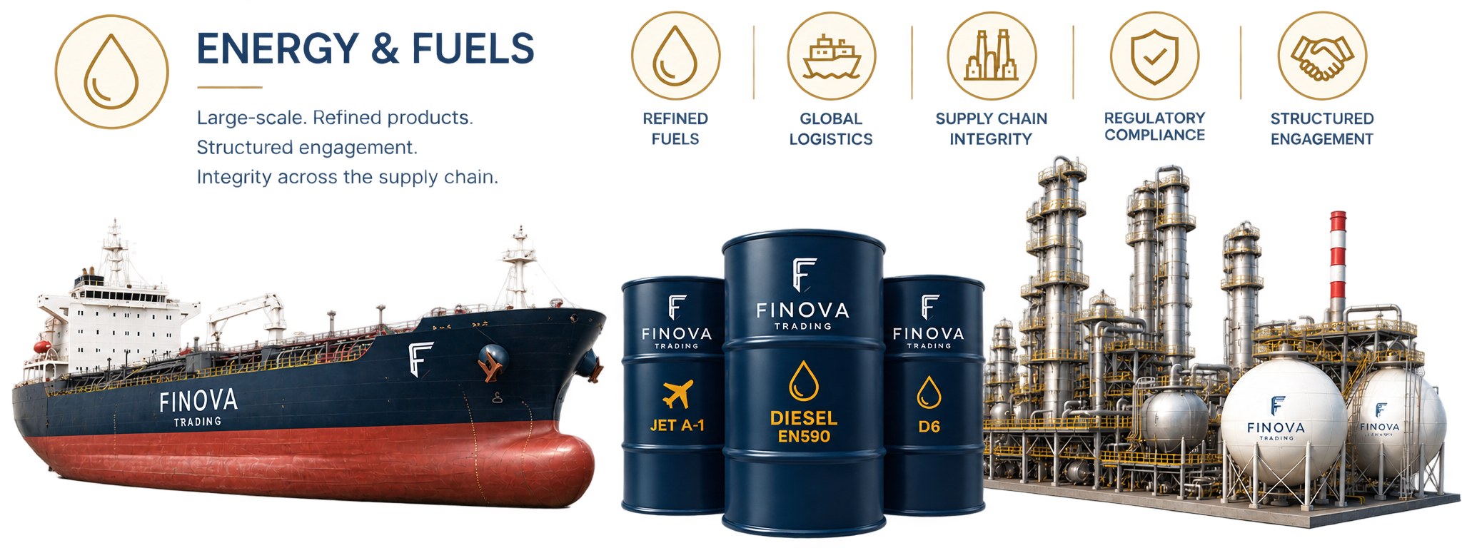 Energy and Fuels: refined products, global logistics, supply-chain integrity, regulatory compliance and structured engagement