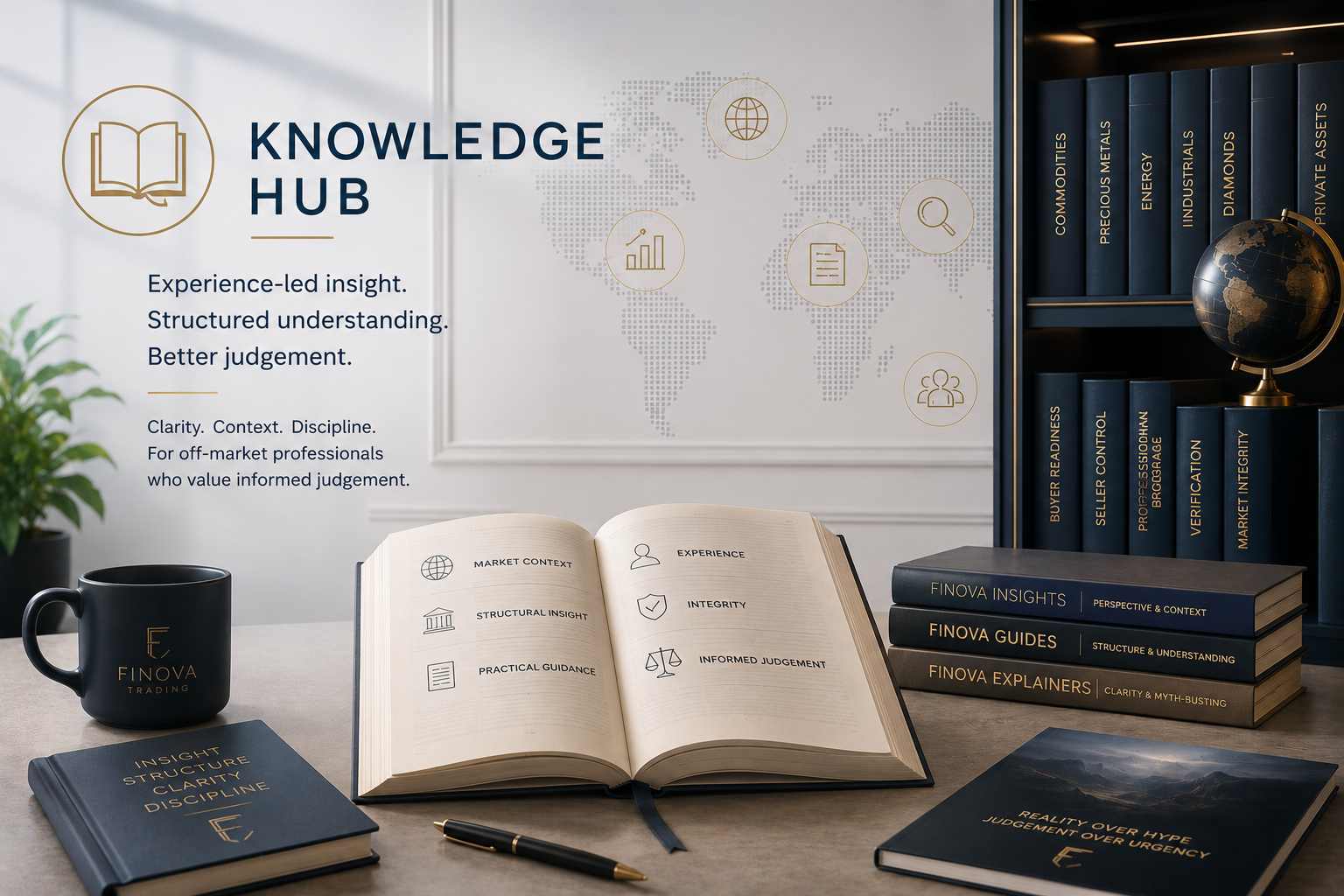 Finova Knowledge Hub: experience-led insight, structured understanding and better judgement for off-market professionals