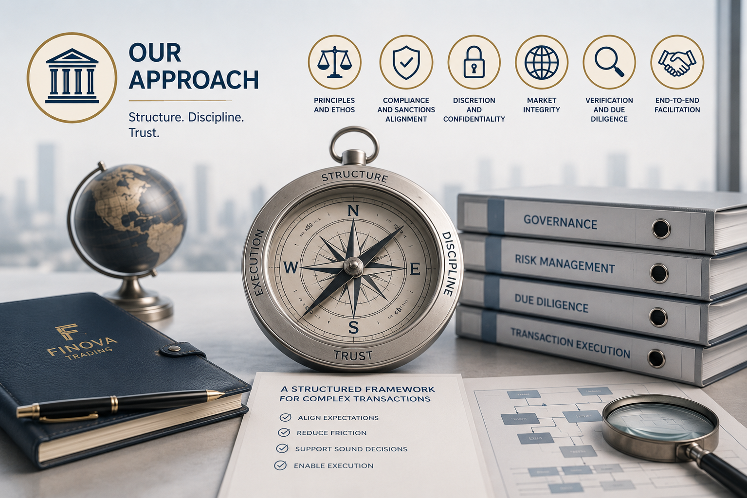 Finova approach: structured progression, governance, verification, discretion and disciplined execution